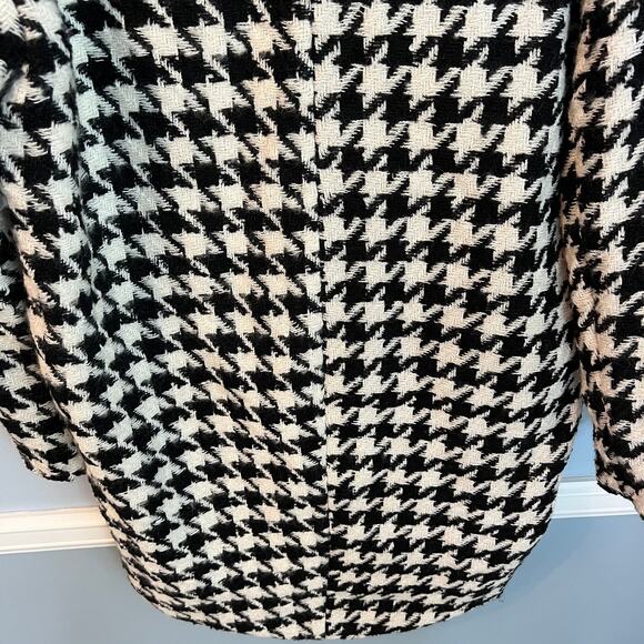 NEW Blank NYC Black White Checkered Your Own Beat Jacket Coat Size X-Small - Picture 6 of 14